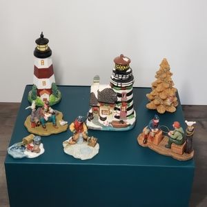 Lemax village fisherman's wharf figures